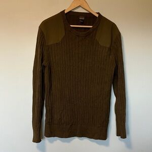 Patagonia Men's Olive Green Ribbed Sweater